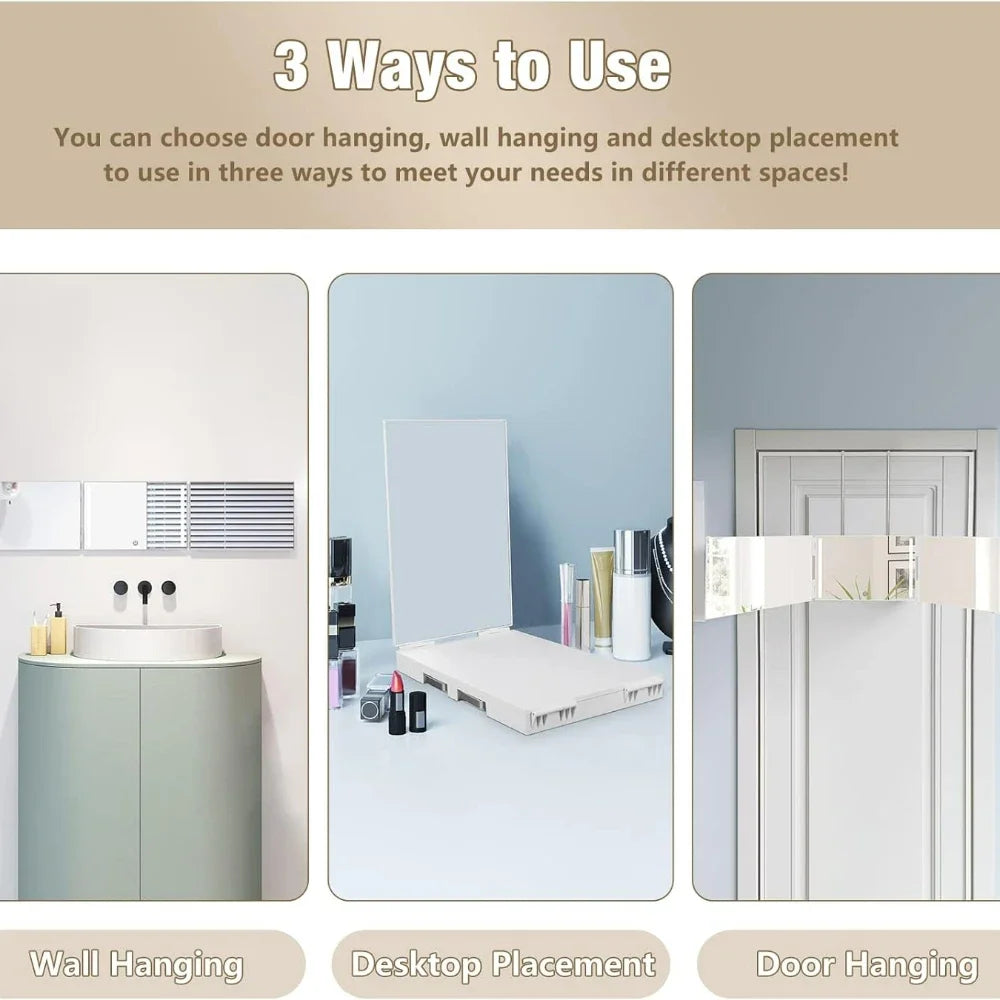 LED 3-Way Self Haircut Mirror with 360° View by HitMyNeed