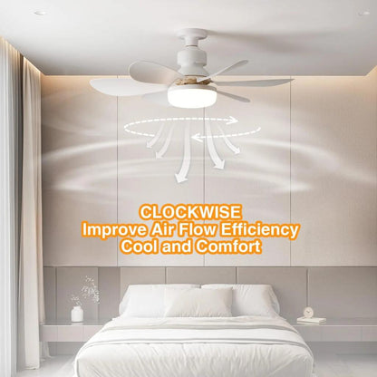 LED 40W Ceiling Fan Light E27 with Remote Dimming by HitMyNeed