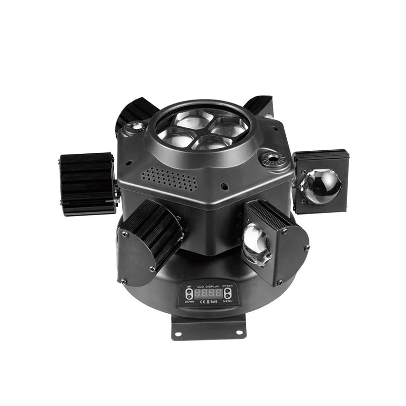 LED 6-Head Moving Beam Light with RG Laser & DMX by HitMyNeed