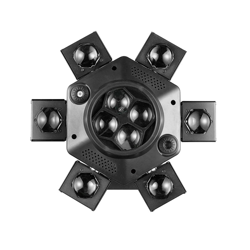 LED 6-Head Moving Beam Light with RG Laser & DMX by HitMyNeed