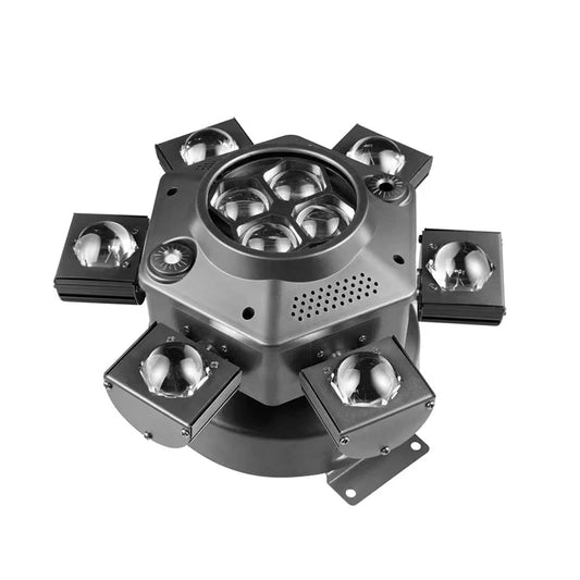 LED 6-Head Moving Beam Light with RG Laser & DMX us-plug by HitMyNeed