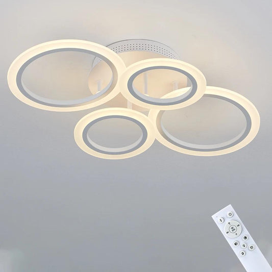 LED Acrylic Ring Ceiling Light with Remote Dimming by HitMyNeed