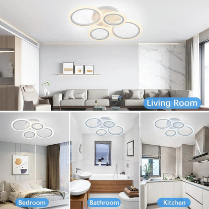 LED Acrylic Ring Ceiling Light with Remote Dimming by HitMyNeed