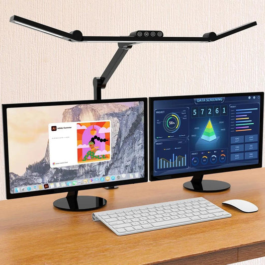 LED Architect Desk Lamp with Clamp, 24W Auto Dimming by HitMyNeed