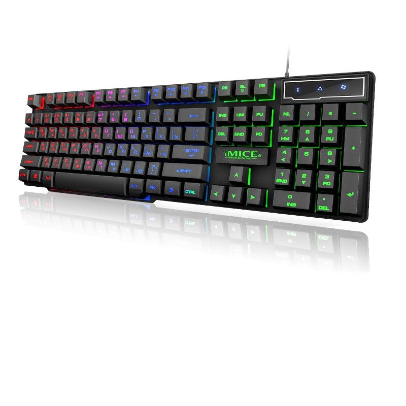 LED Backlit Gaming Keyboard 104-Key Wired by HitMyNeed
