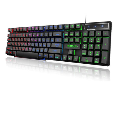 LED Backlit Gaming Keyboard 104-Key Wired by HitMyNeed