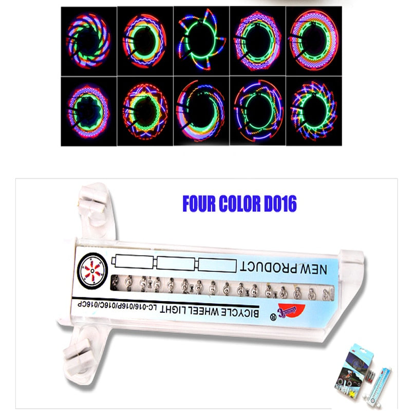 LED Bicycle Tire Light Display with 32 Patterns by HitMyNeed