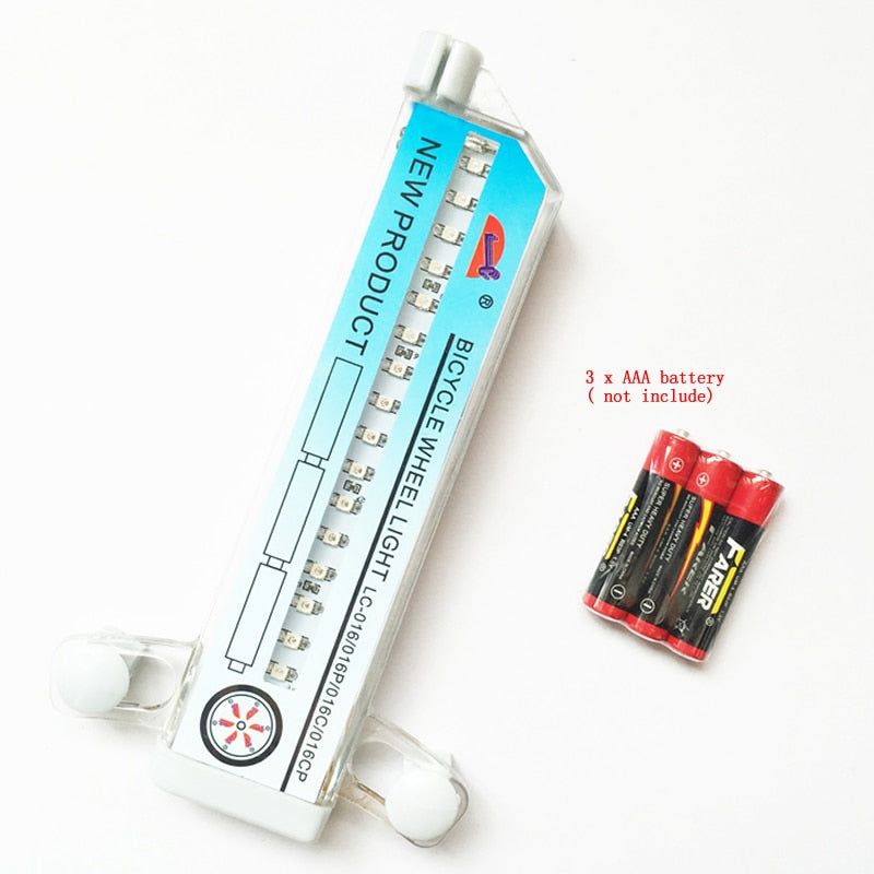 LED Bicycle Tire Light Display with 32 Patterns by HitMyNeed