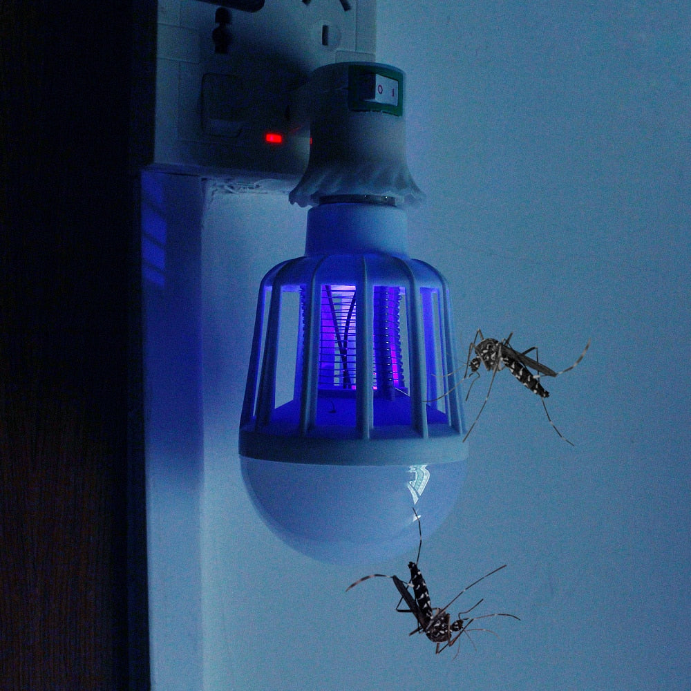LED Bug Zapper Light Bulb with Night Mode by HitMyNeed
