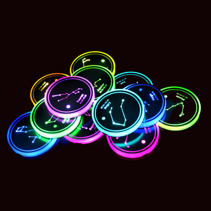 LED Car Cup Holder Coaster Light Pad by HitMyNeed