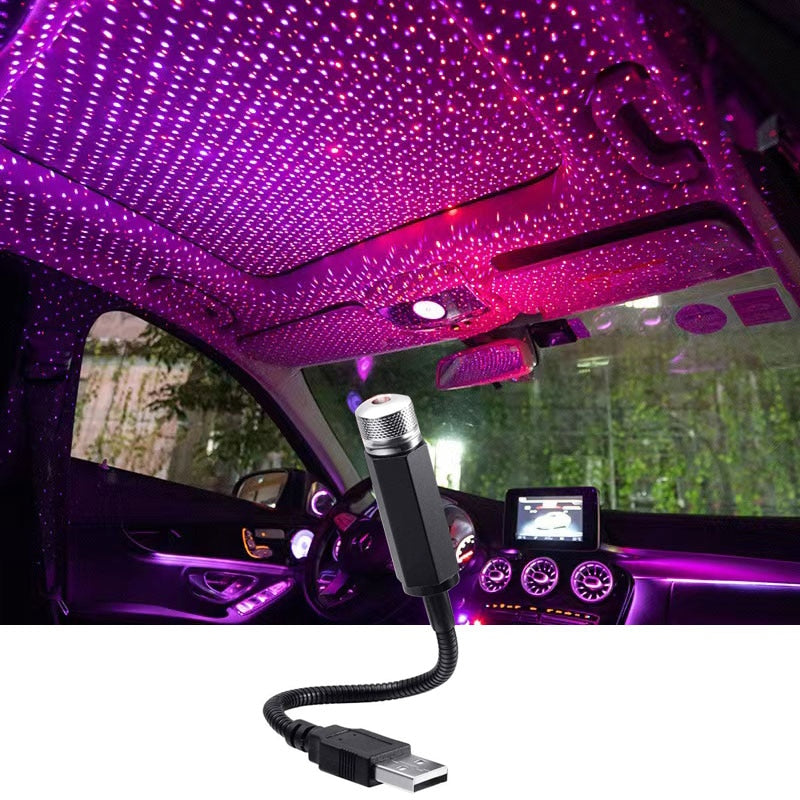 LED Car Roof Star Night Light USB Projector by HitMyNeed