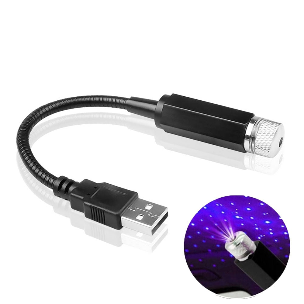 LED Car Roof Star Night Light USB Projector blue by HitMyNeed