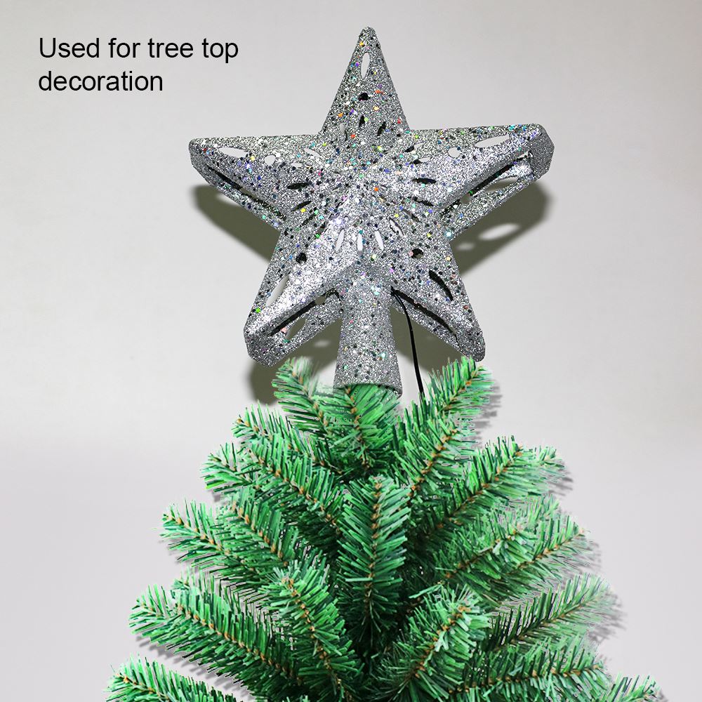 LED Christmas Tree Topper with Rotating Projector by HitMyNeed