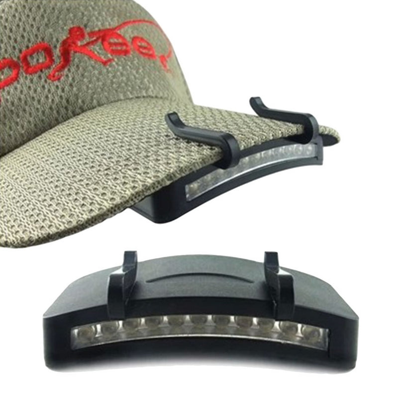 LED Clip-On Cap Headlamp with 11 LEDs by HitMyNeed