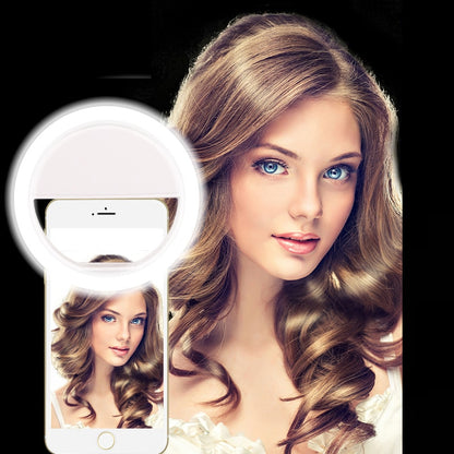 LED Clip-On Selfie Ring Light for Smartphones by HitMyNeed