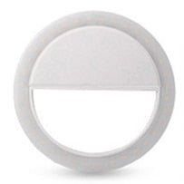 LED Clip-On Selfie Ring Light for Smartphones white by HitMyNeed