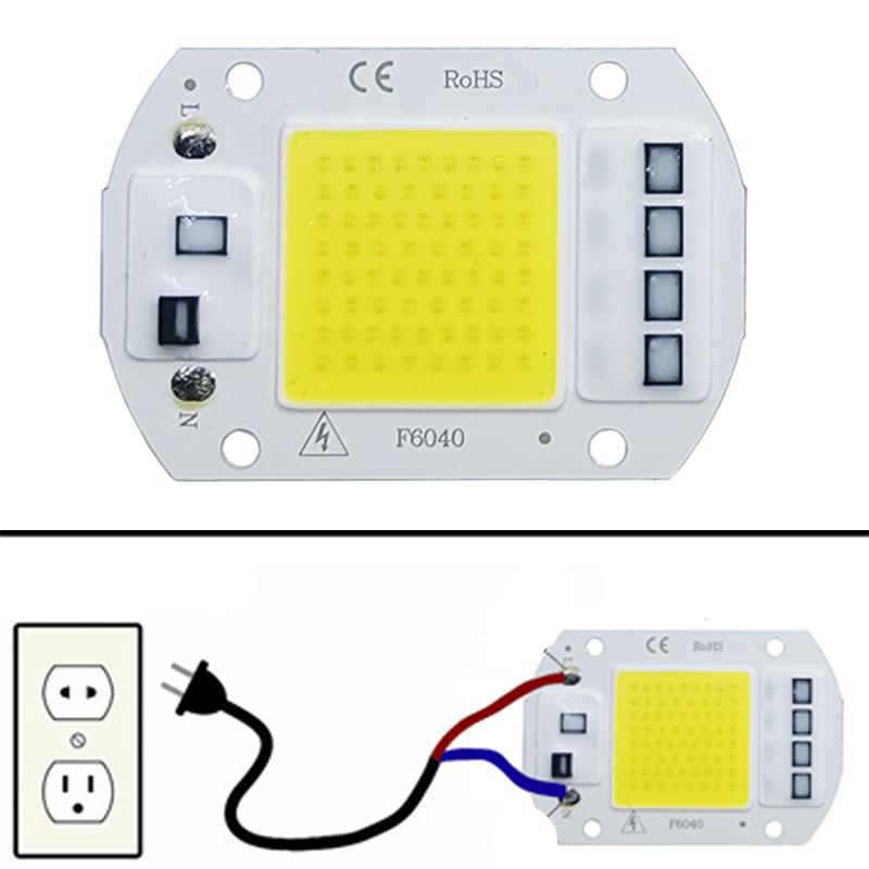 LED COB Chip 10-50W 220V IP65 Smart IC Flood/Spot by HitMyNeed