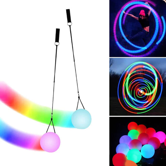 LED Colorful Luminous Swing Flash Ball Toy by HitMyNeed