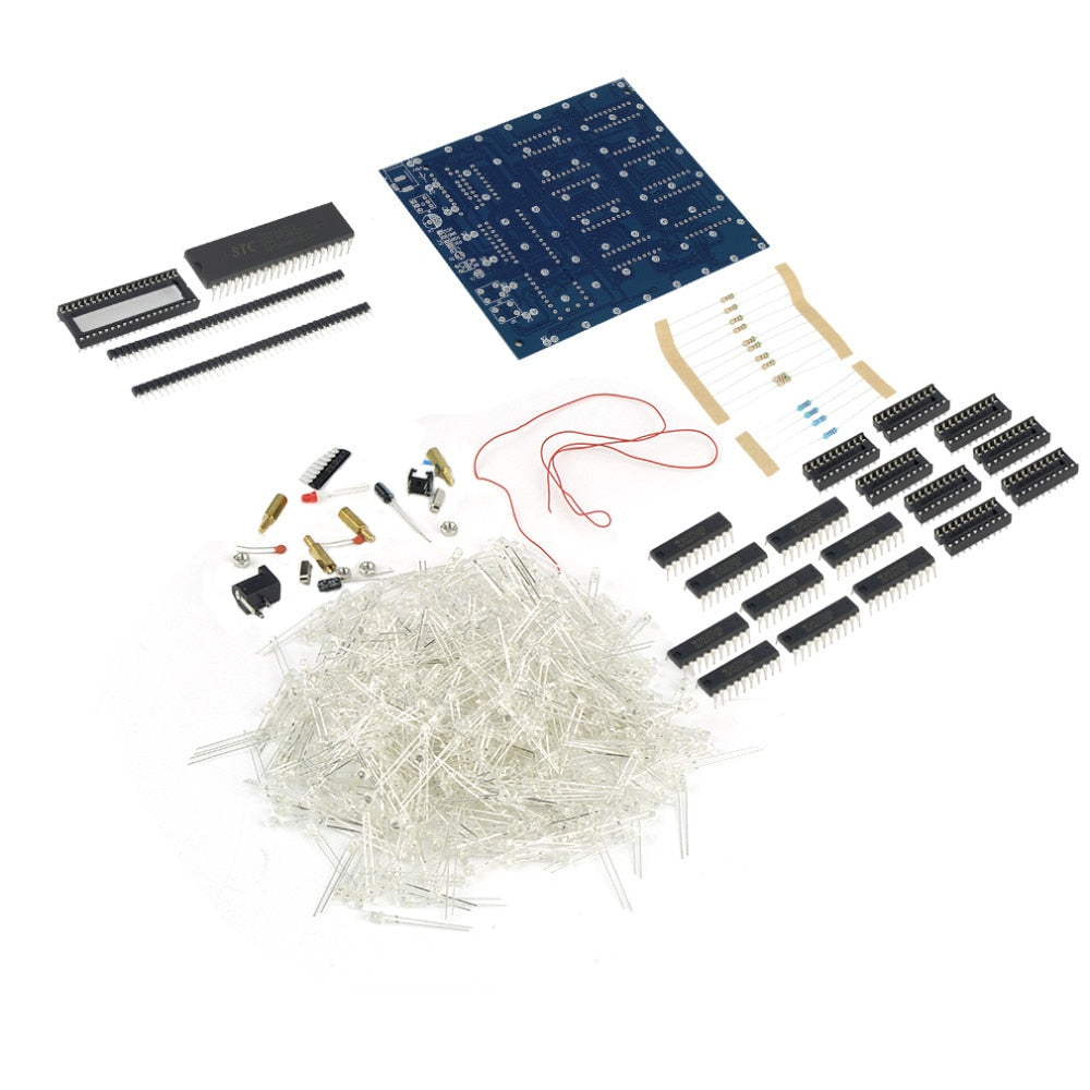 LED Cube Light PCB Display Kit with USB Power by HitMyNeed