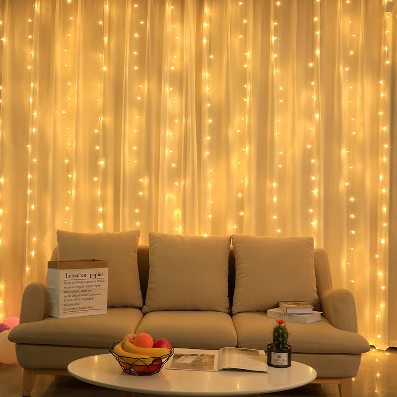 LED Curtain Icicle Fairy Lights 3x1m with Remote by HitMyNeed