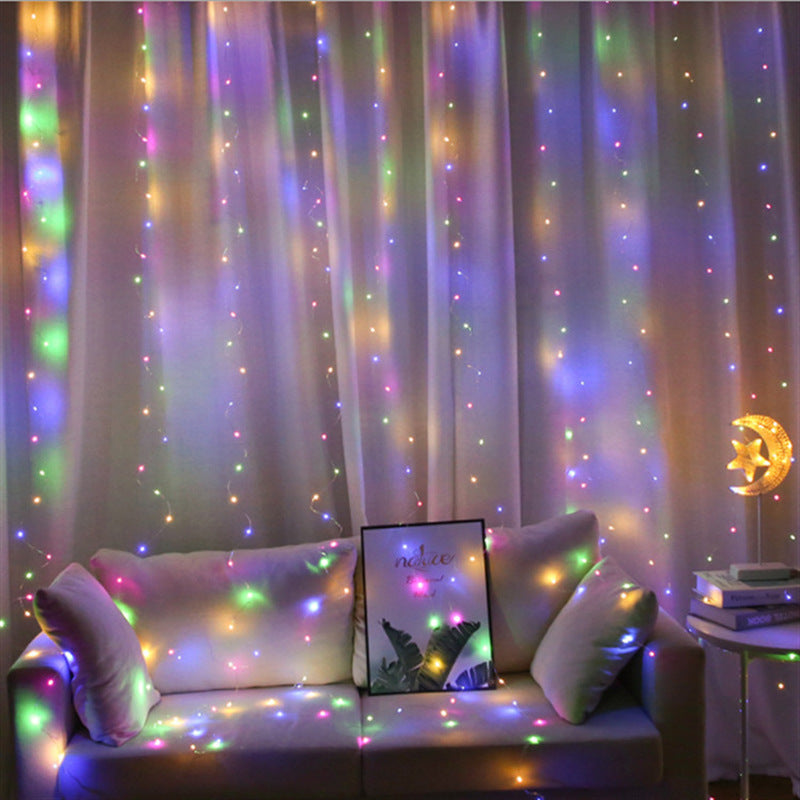 LED Curtain Icicle Fairy Lights 3x1m with Remote by HitMyNeed