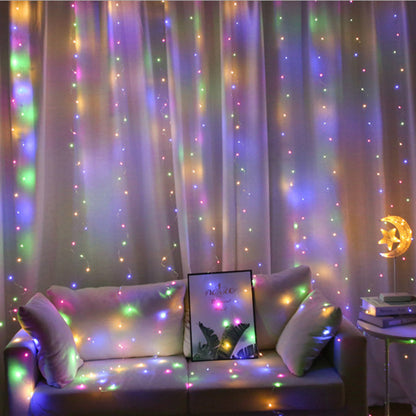 LED Curtain Icicle Fairy Lights 3x1m with Remote by HitMyNeed