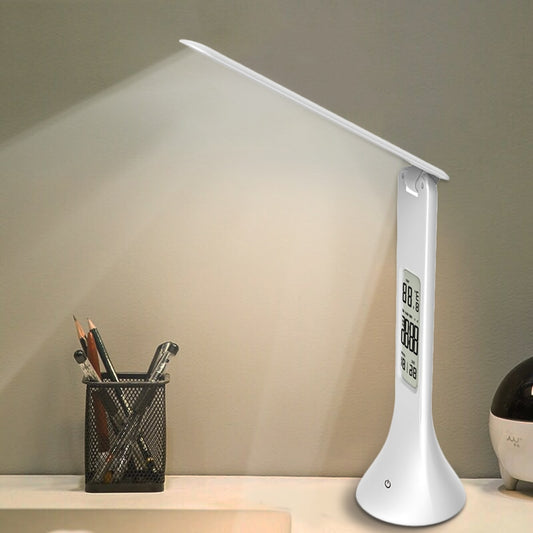 LED Desk Lamp with Clock, Calendar and Thermometer by HitMyNeed
