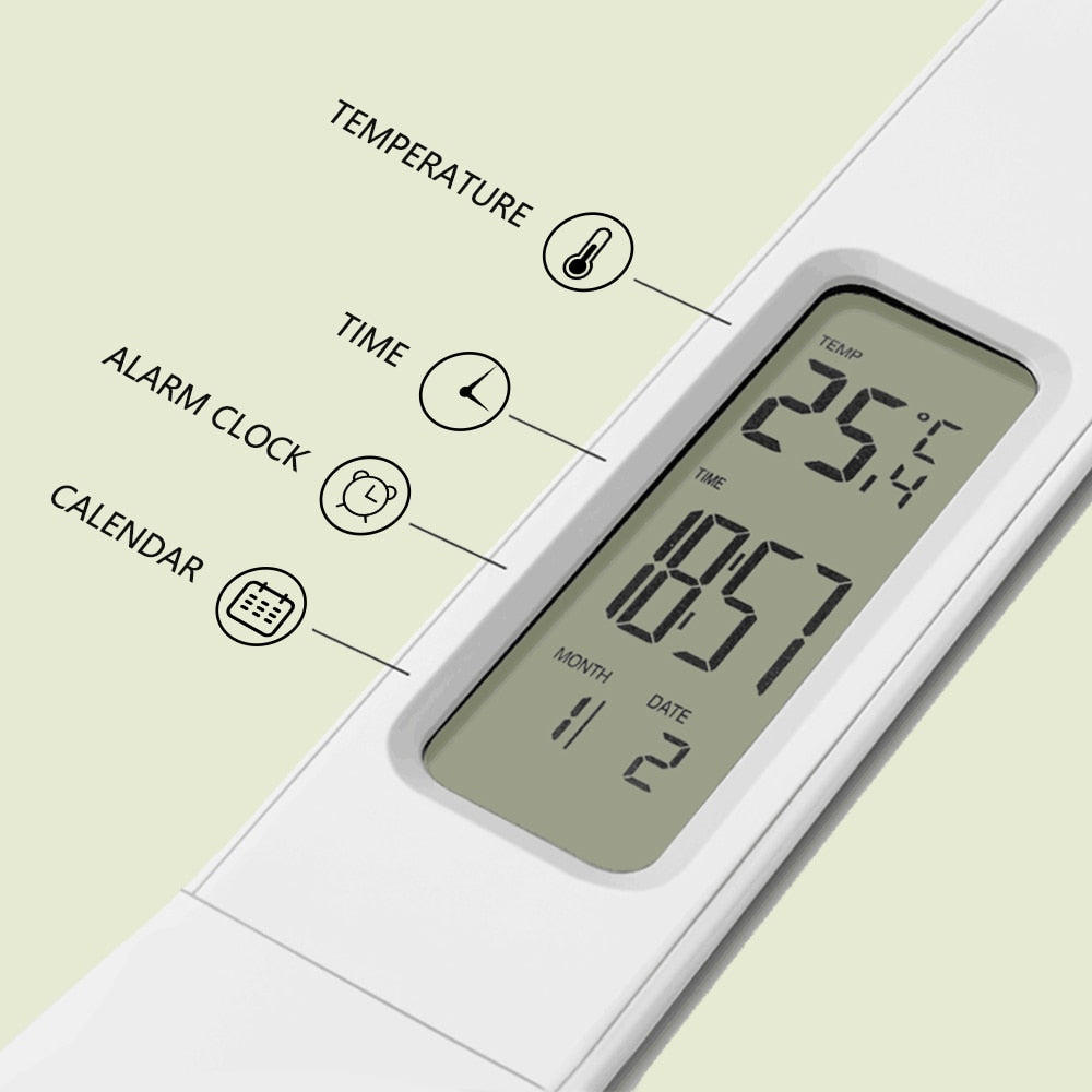 LED Desk Lamp with Clock, Calendar and Thermometer by HitMyNeed