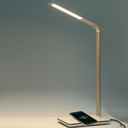 LED Desk Lamp with Wireless Qi Phone Charger by HitMyNeed