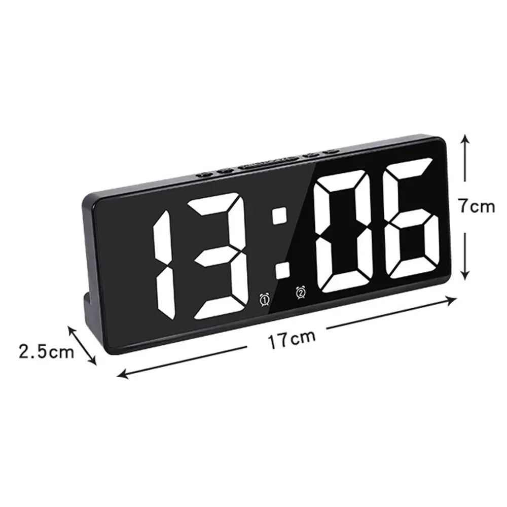 LED Digital Alarm Clock with Color Nightlight & Calendar by HitMyNeed