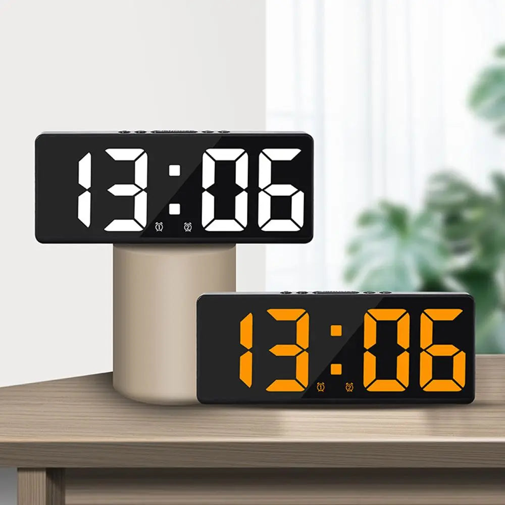 LED Digital Alarm Clock with Color Nightlight & Calendar by HitMyNeed