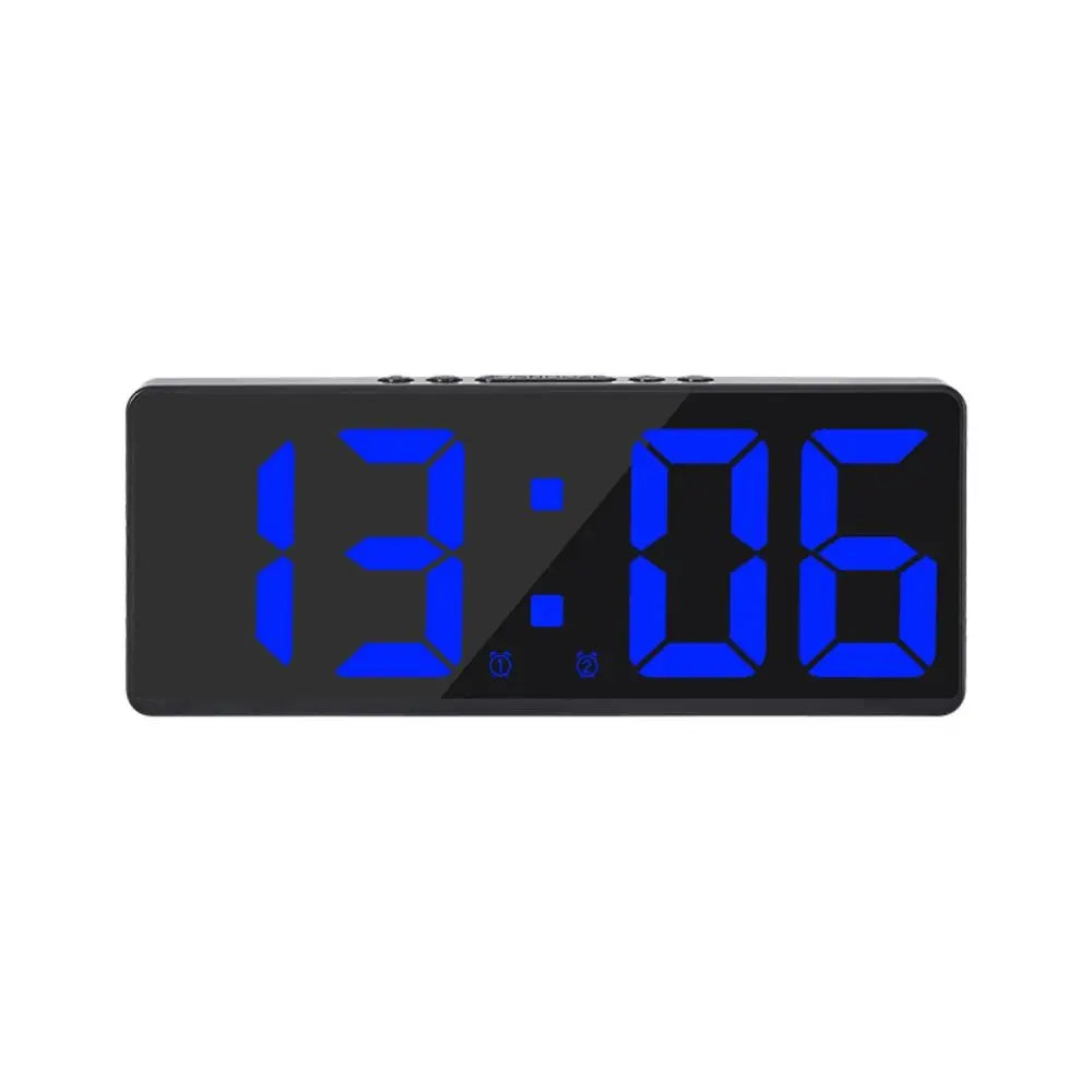 LED Digital Alarm Clock with Color Nightlight & Calendar blue by HitMyNeed