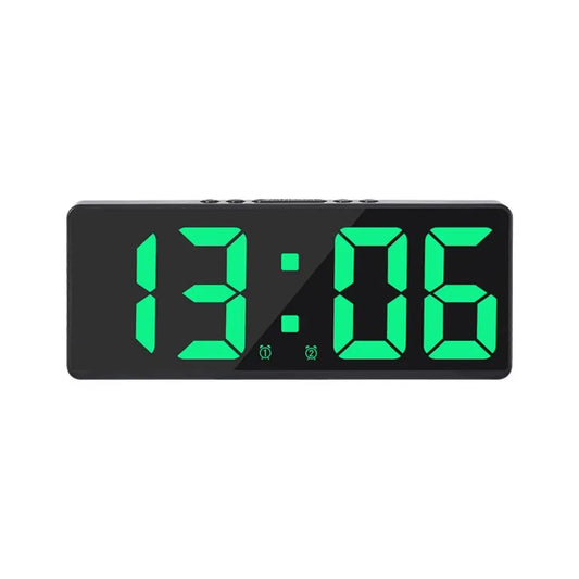 LED Digital Alarm Clock with Color Nightlight & Calendar green by HitMyNeed