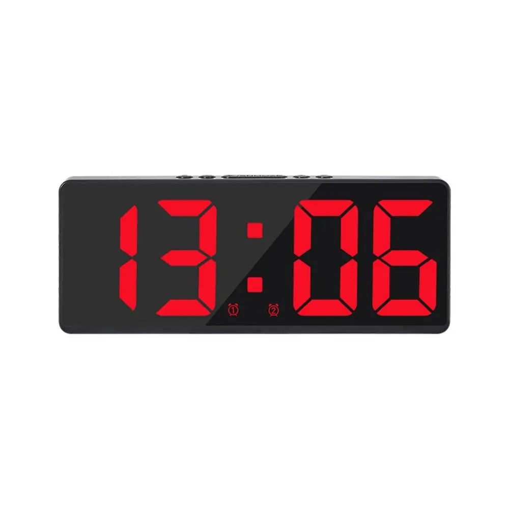LED Digital Alarm Clock with Color Nightlight & Calendar red by HitMyNeed