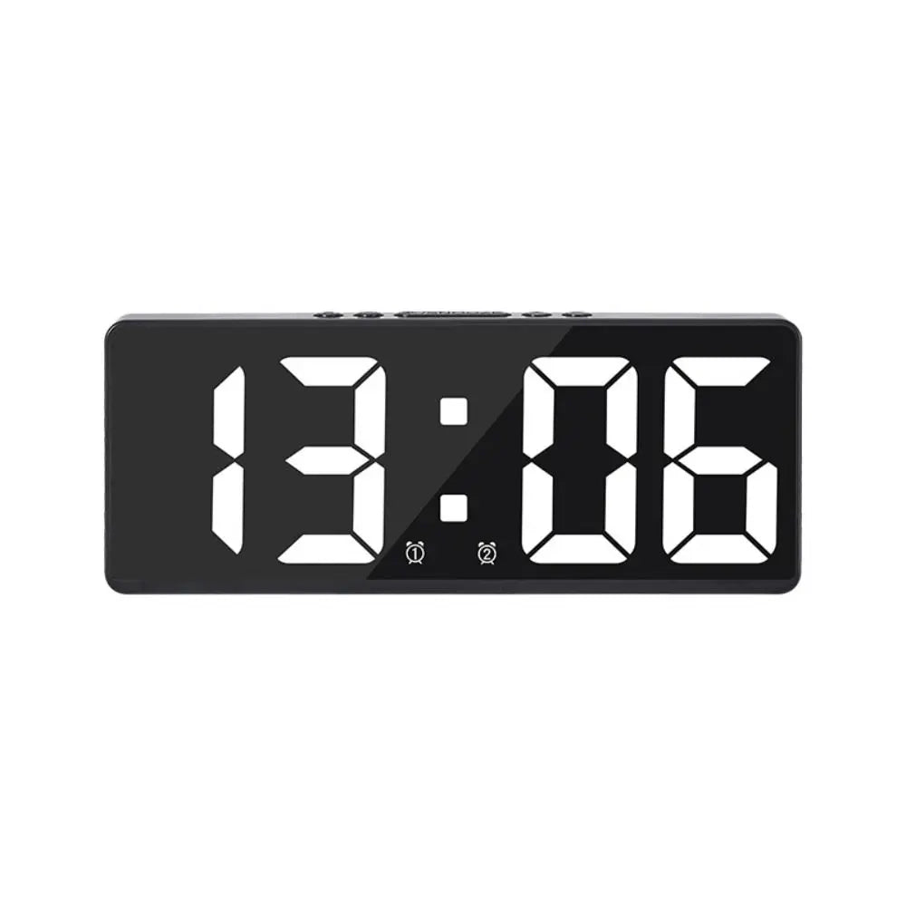 LED Digital Alarm Clock with Color Nightlight & Calendar white by HitMyNeed