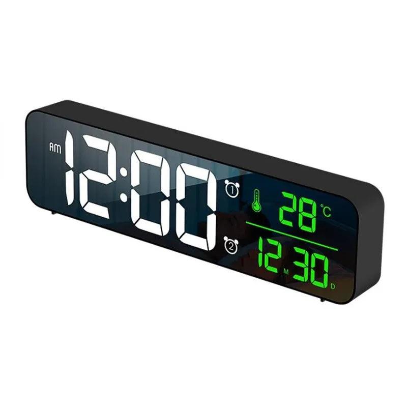 LED Digital Alarm Clock with Date, Temperature & USB by HitMyNeed