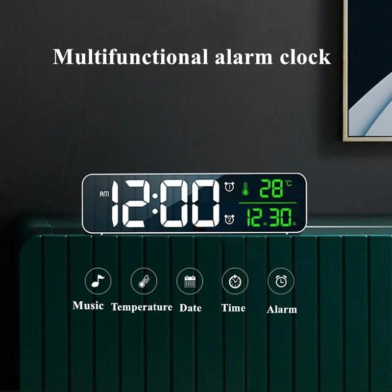 LED Digital Alarm Clock with Date, Temperature & USB by HitMyNeed