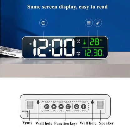 LED Digital Alarm Clock with Date, Temperature & USB by HitMyNeed