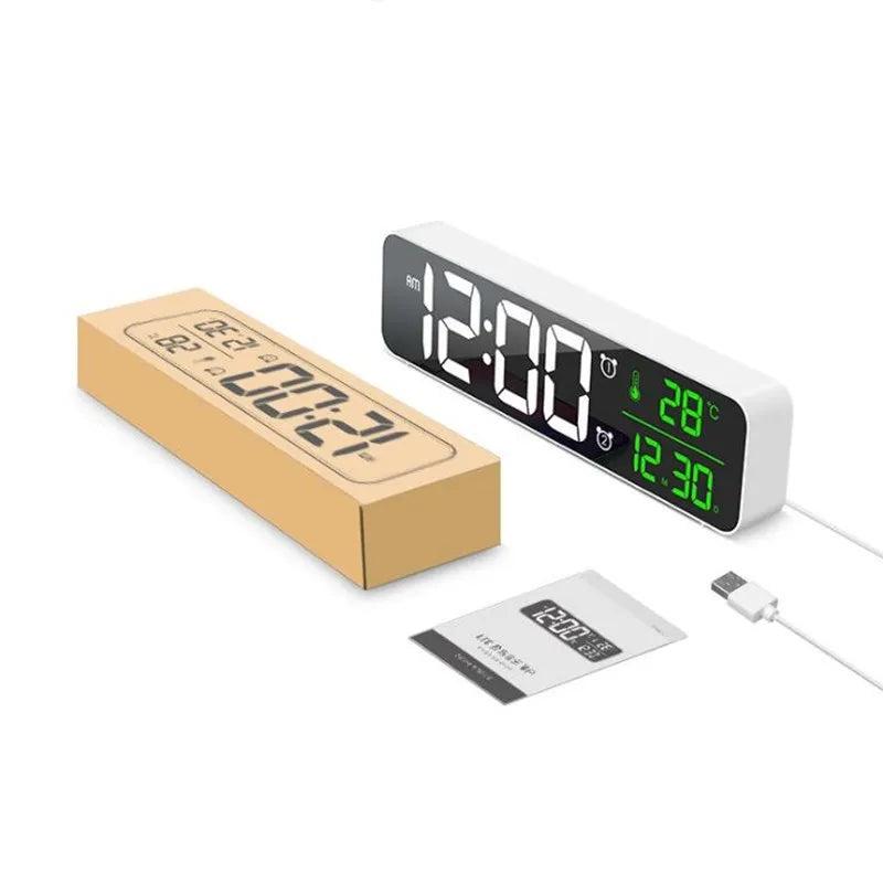 LED Digital Alarm Clock with Date, Temperature & USB by HitMyNeed