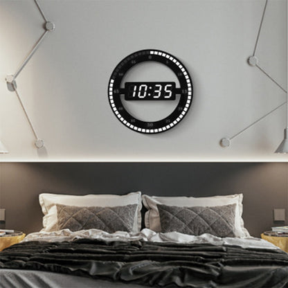 LED Digital Wall and Desk Clock with Auto Dimming by HitMyNeed