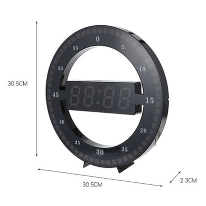 LED Digital Wall and Desk Clock with Auto Dimming by HitMyNeed