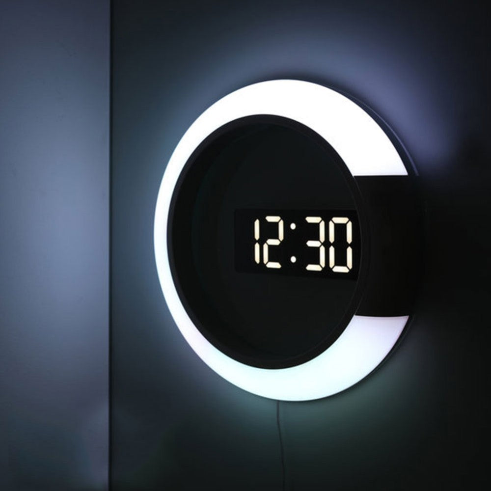 LED Digital Wall Clock with Night Light & Remote by HitMyNeed