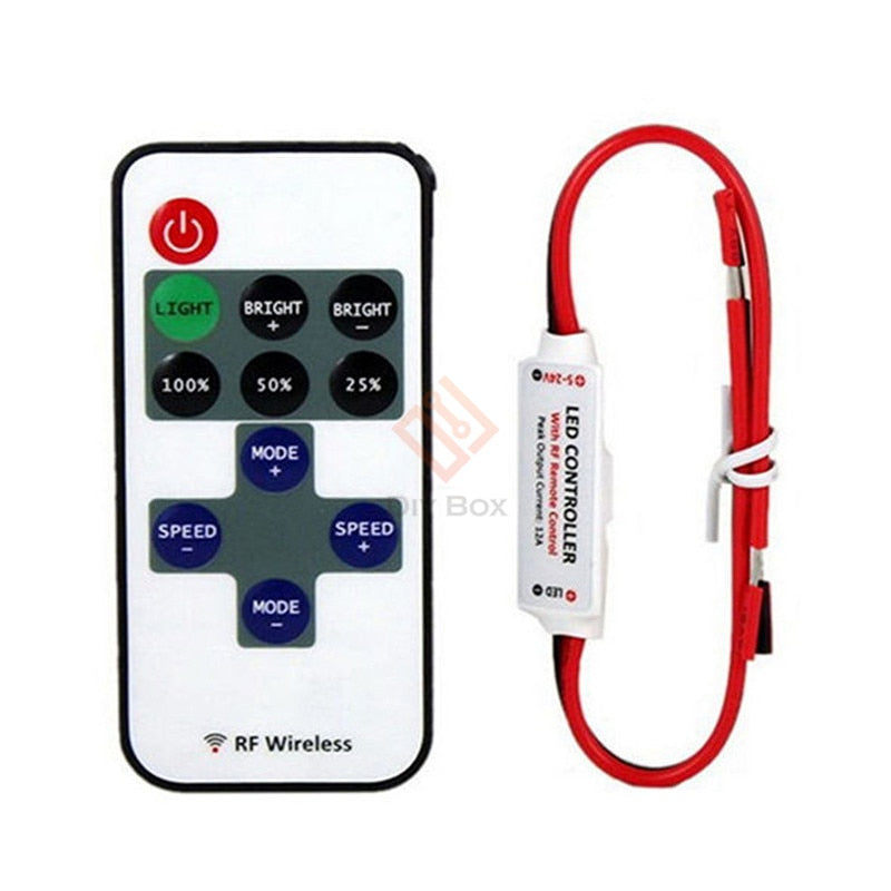 LED Dimmer Wireless Remote Switch 5-24V 12A by HitMyNeed