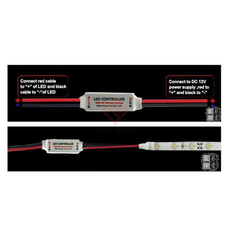 LED Dimmer Wireless Remote Switch 5-24V 12A by HitMyNeed