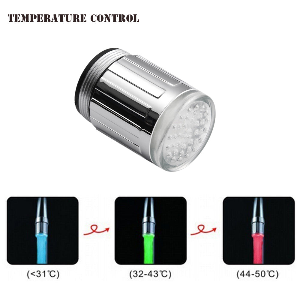 LED Faucet Aerator with Temperature Color Sensor by HitMyNeed