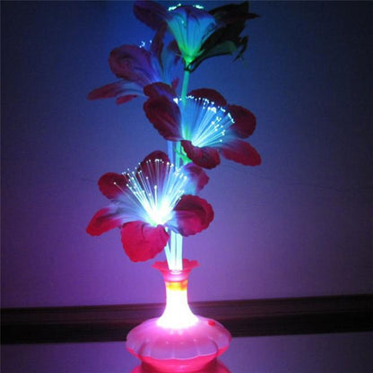 LED Fiber Optic Light Flower Vase Night Lamp by HitMyNeed