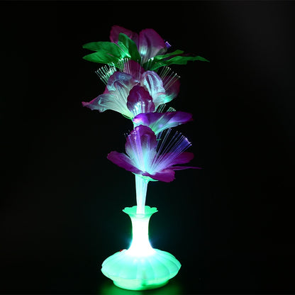 LED Fiber Optic Light Flower Vase Night Lamp by HitMyNeed