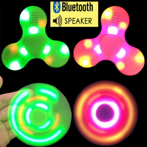 LED Fidget Spinner with Bluetooth Speaker by HitMyNeed