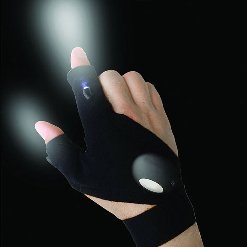 LED Finger Flashlight Work Glove by HitMyNeed