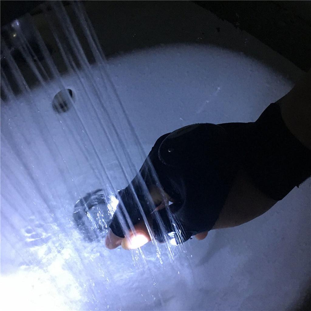 LED Finger Flashlight Work Glove by HitMyNeed